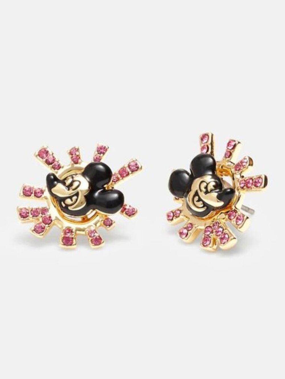 Coach Disney Mickey Mouse Stud Earrings